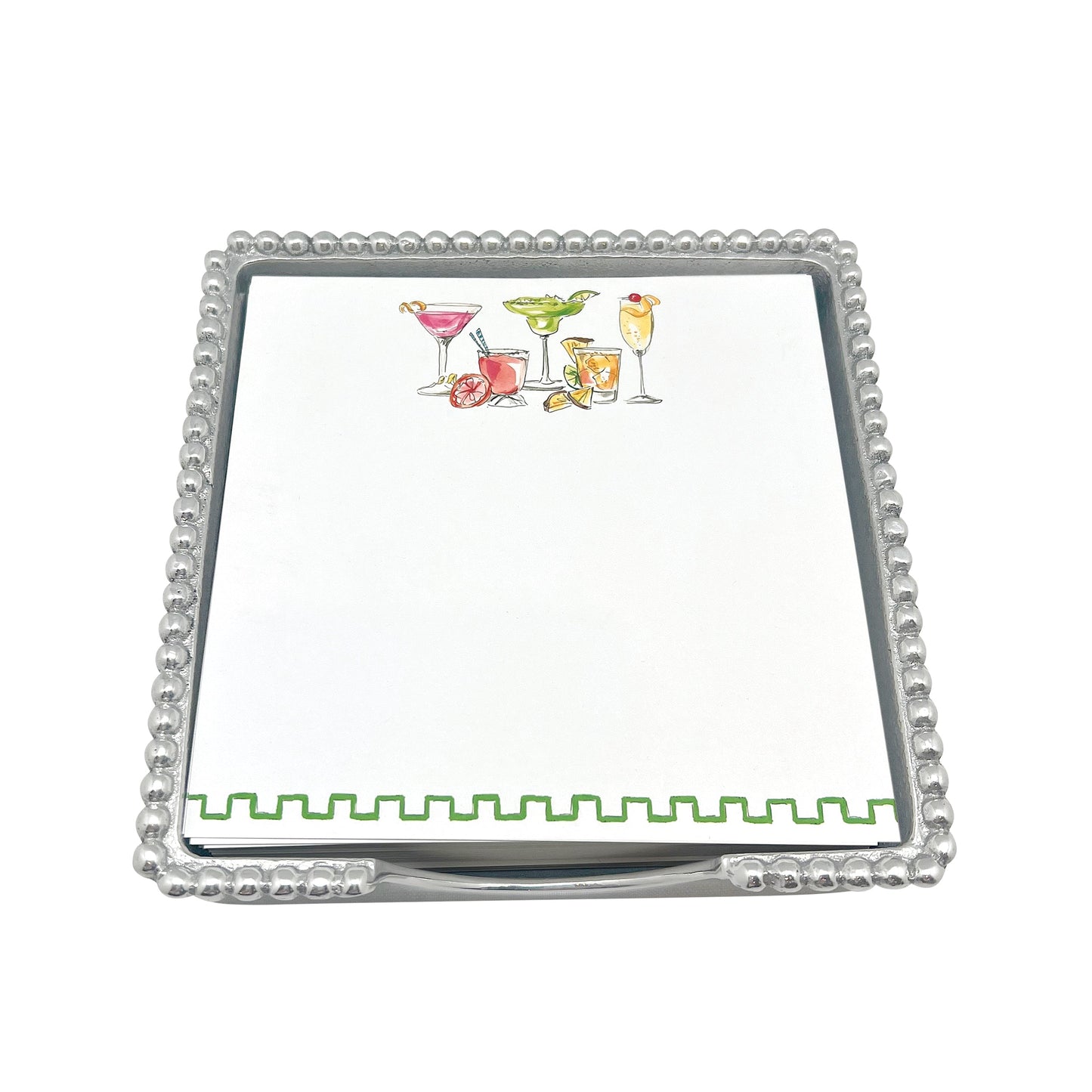 But first...Cocktails Beaded Note Pad Set