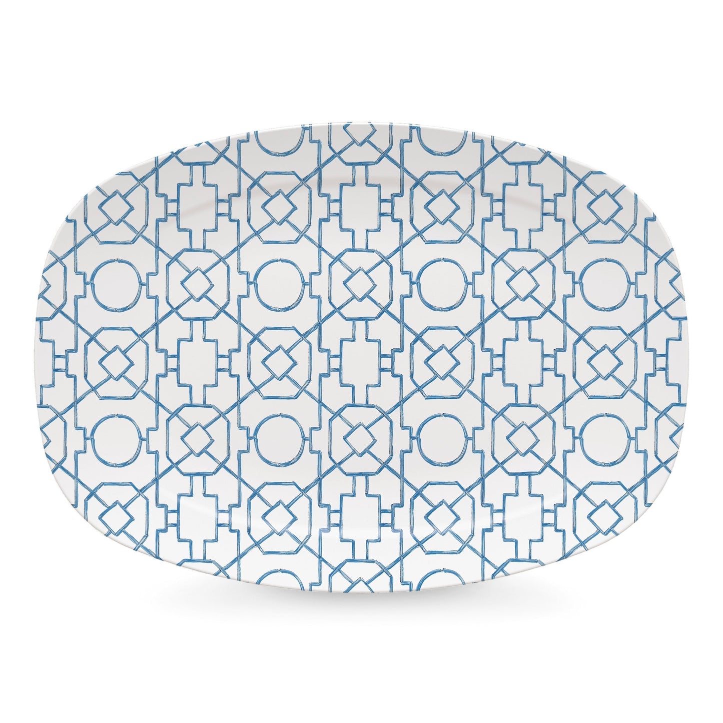 Blue Trellis Platter