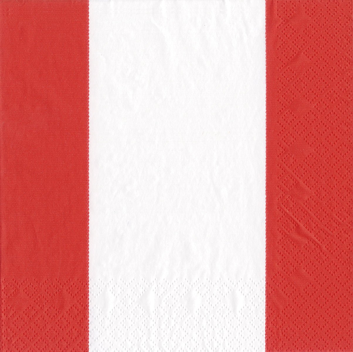 Bandol Stripe Red Cocktail Napkin by Caspari