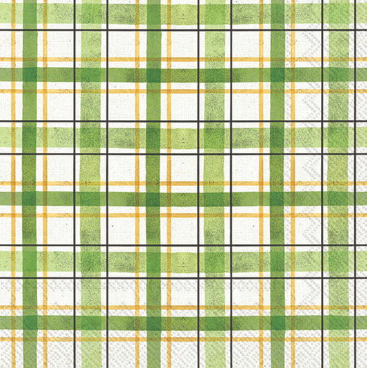 Lucky Cuties Plaid Cocktail Napkin By Boston International
