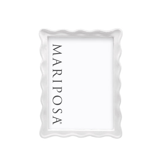 Wavy White 5x7 Frame