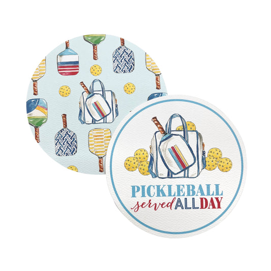 Pickleball Served All Day Coaster Refill, 40 Count