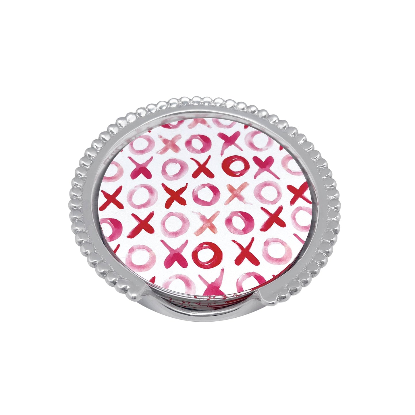 Hearts Beaded Coaster Set
