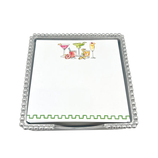 But first...Cocktails Beaded Note Pad Set
