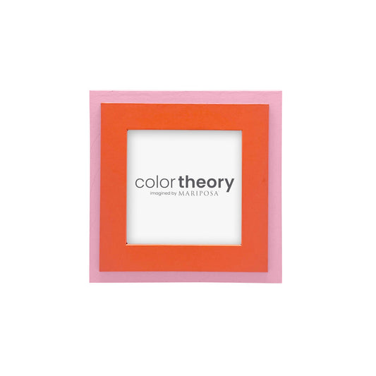 Tiered Tangerine and Pink 4x4 Frame