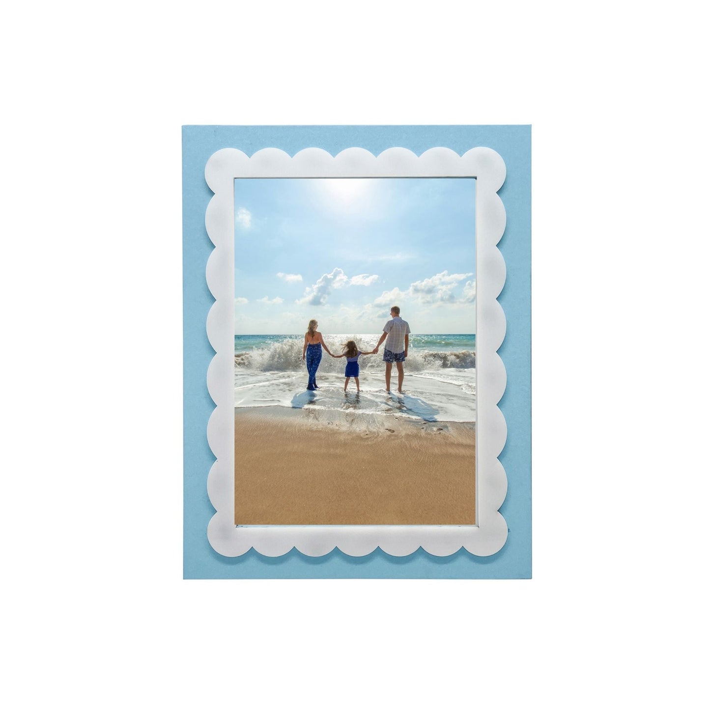 Periwinkle Blue Scallop 5x7 Frame