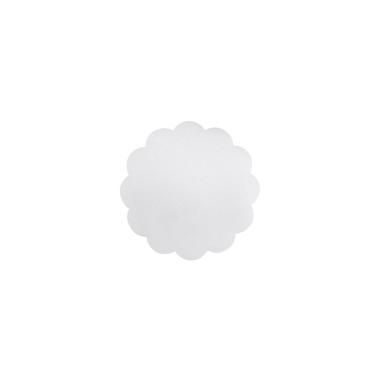 White Scallop Acrylic Napkin Weight