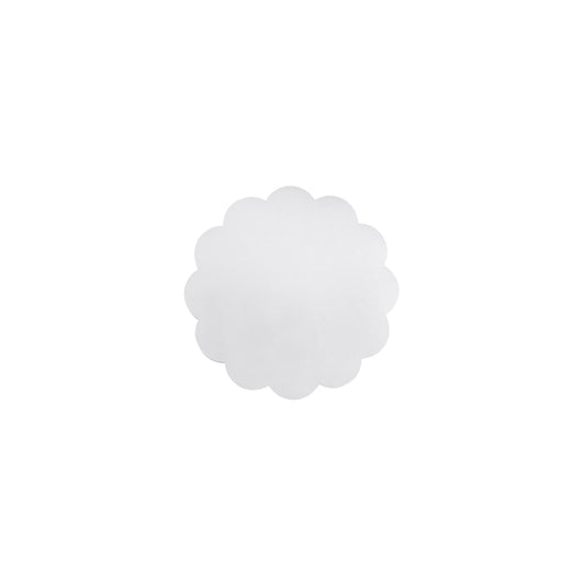 White Scallop Acrylic Napkin Weight