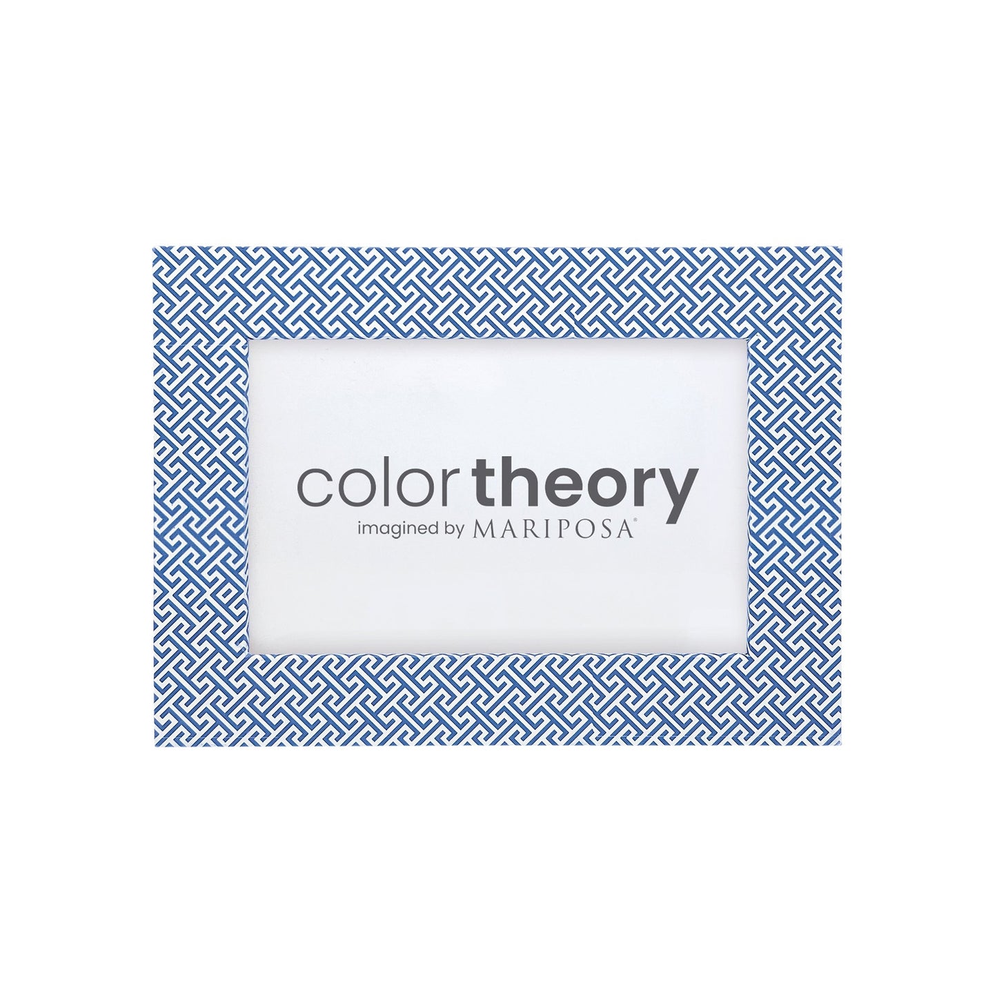 Double Sided Fretwork and Denim Blue 4x6 Frame