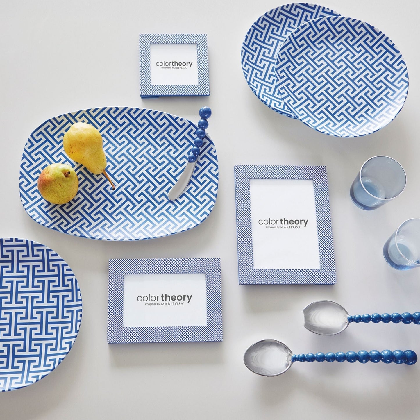 Double Sided Fretwork and Denim Blue 4x6 Frame