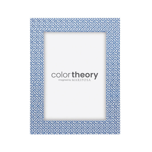 Double Sided Fretwork and Denim Blue 5x7 Frame