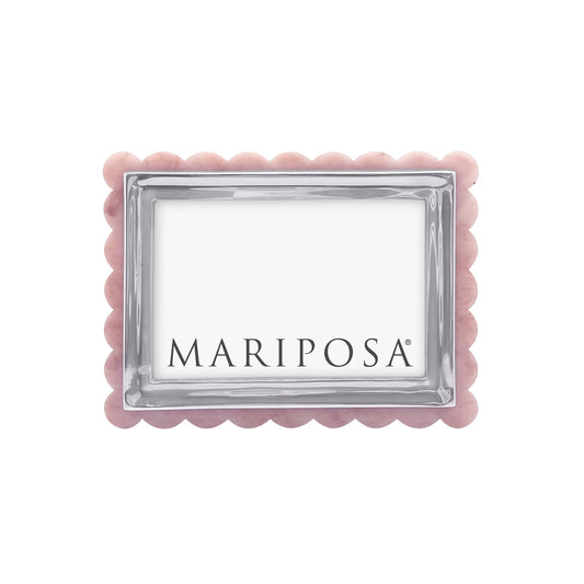 Pink Acrylic Scallop 4x6 Frame
