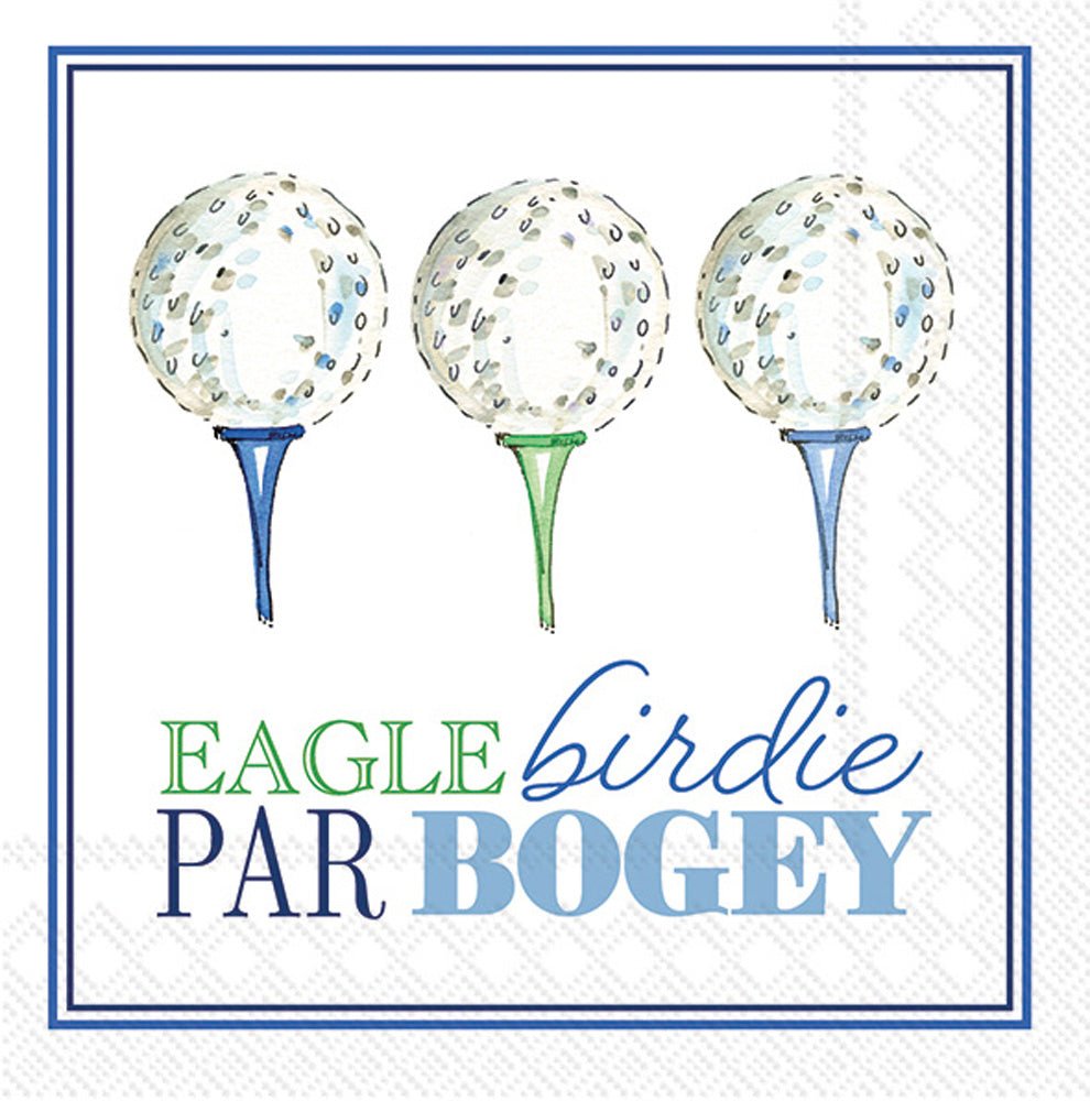 Eagle Birdie Par Bogey Cocktail Napkin by Boston International