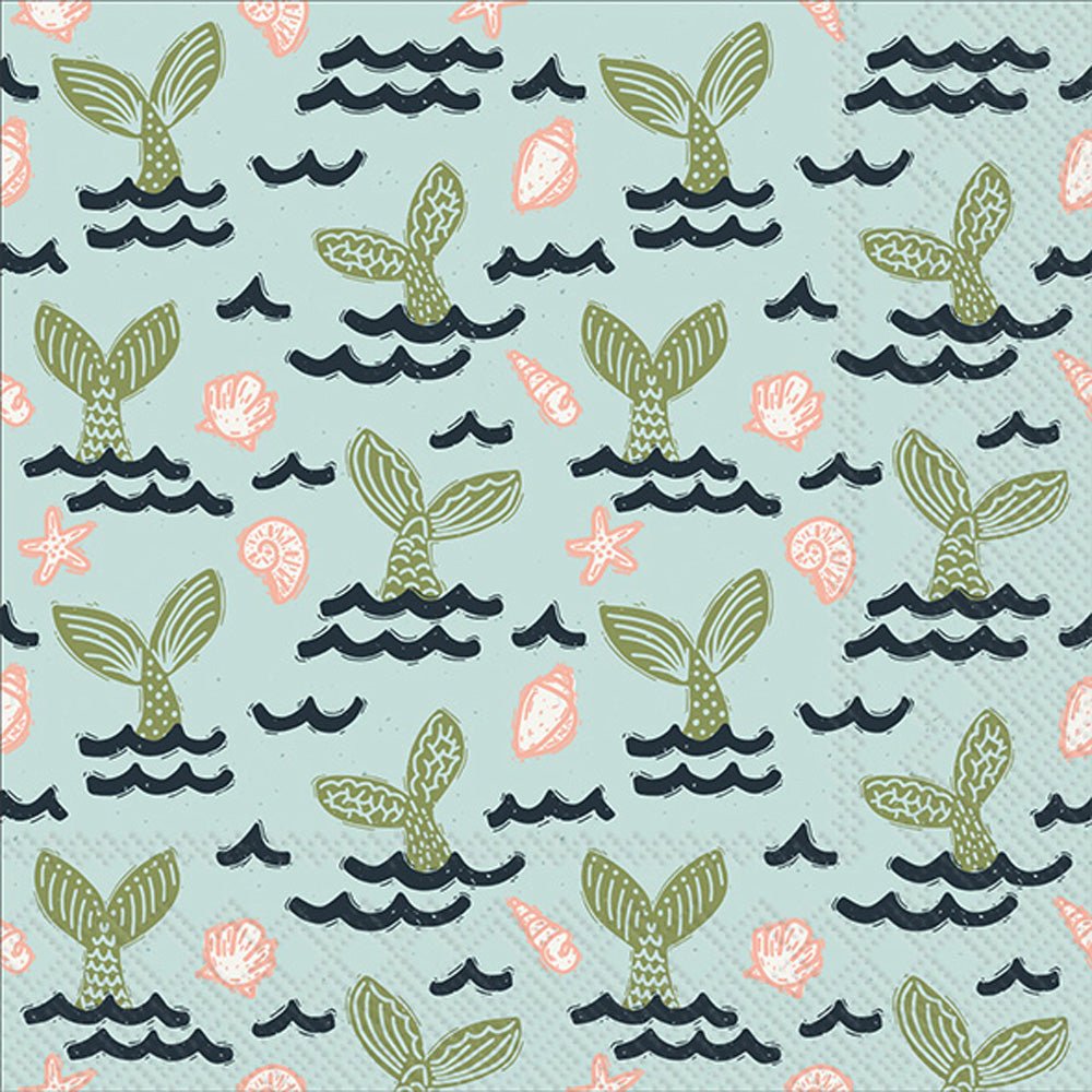 Mermaid Tail Cocktail Napkin By Boston International