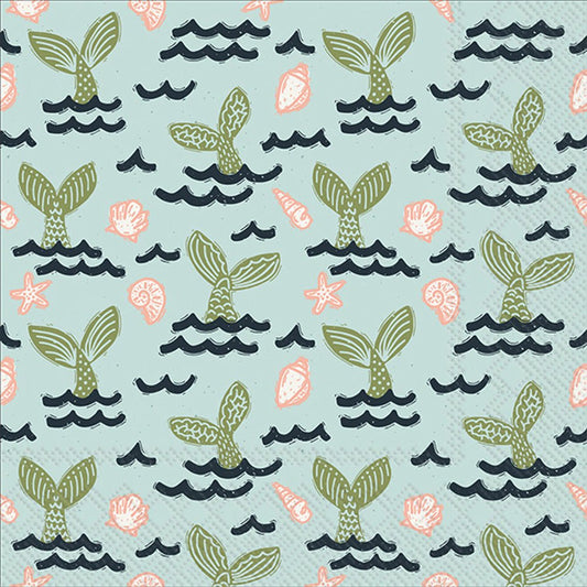 Mermaid Tail Cocktail Napkin By Boston International