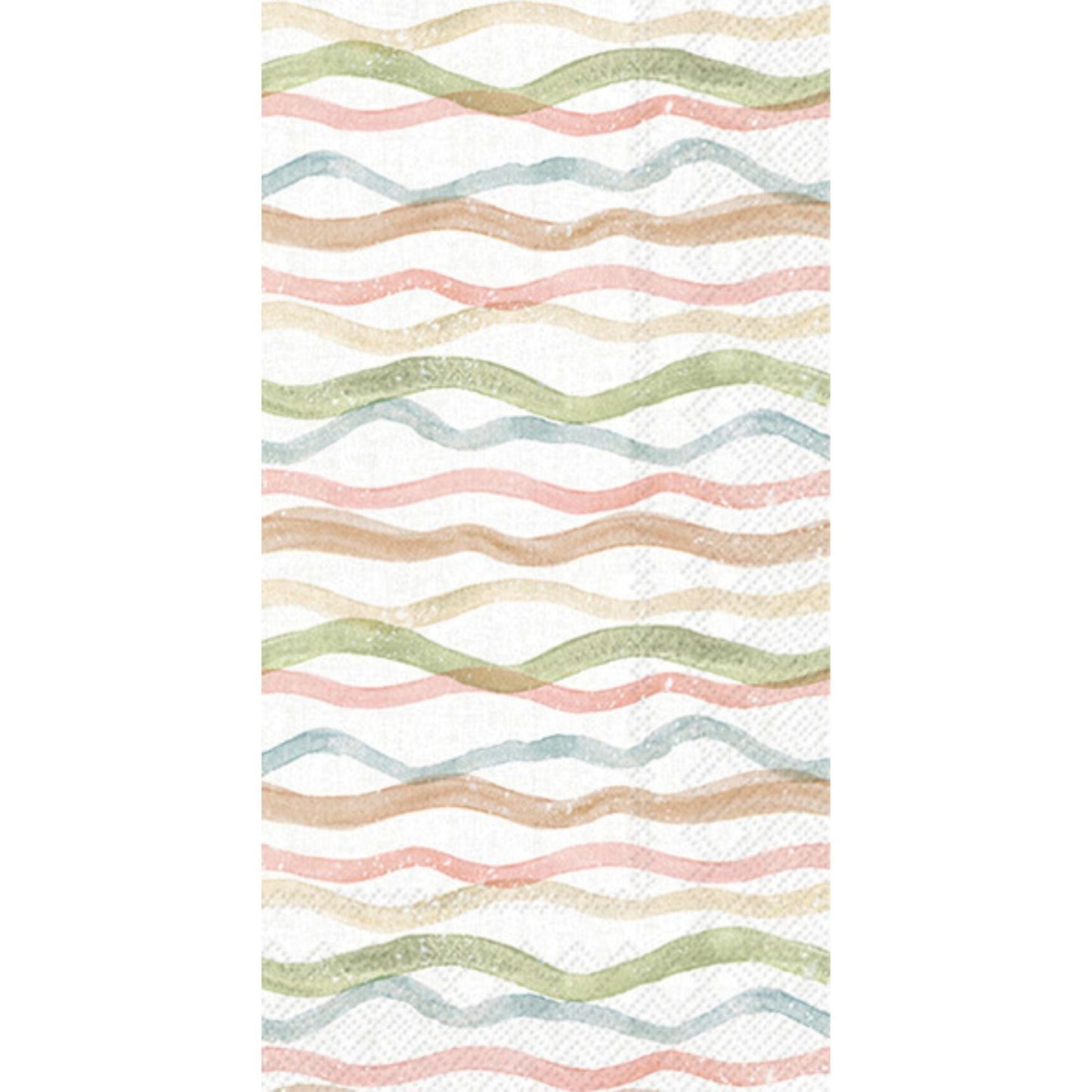 Watercolor Coast Wave Guest Napkin Pack by Boston International
