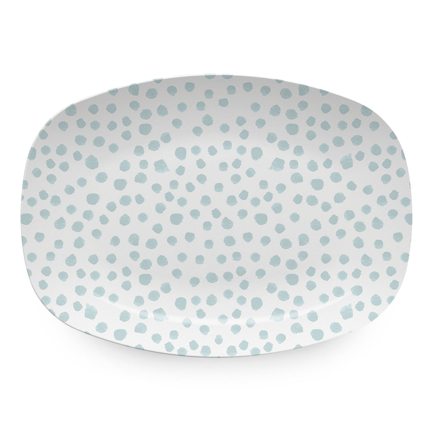 Teal Dotty Platter