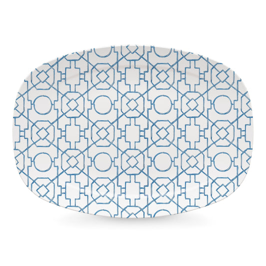 Blue Trellis Platter