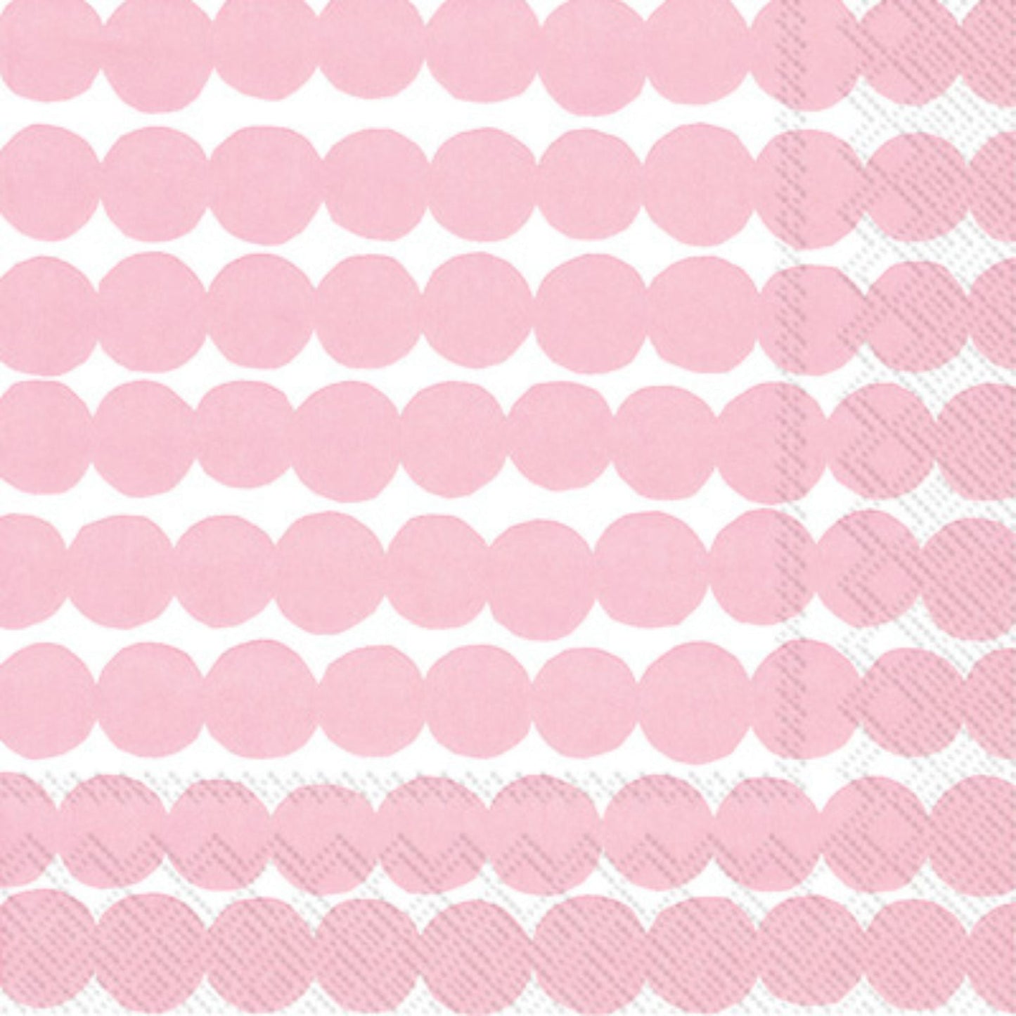 Marimekko Rasymatto White/Rose Cocktail Napkin by Boston International