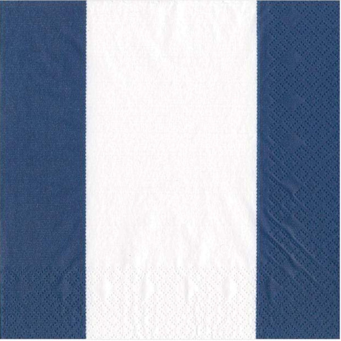 Navy Bandol Stripe Cocktail Napkin by Caspari