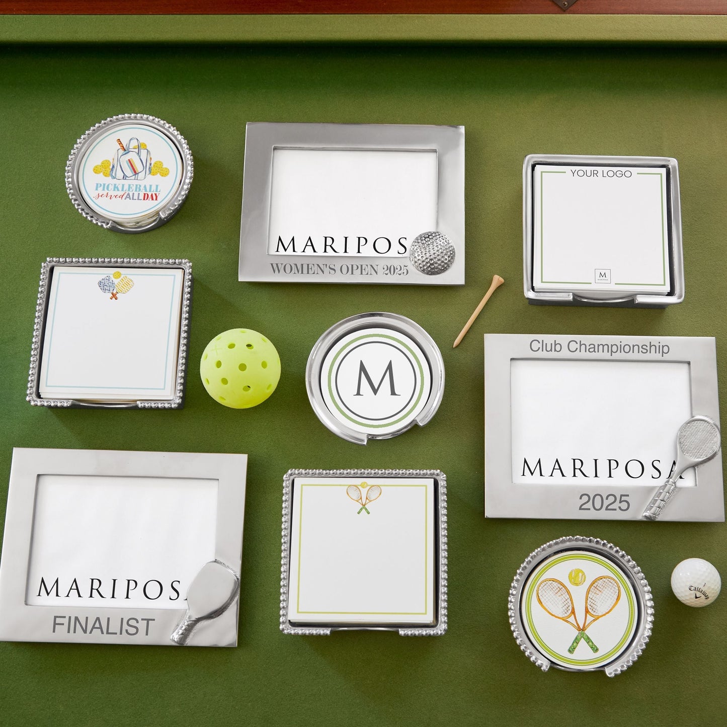 Tennis Beaded Note Pad Set