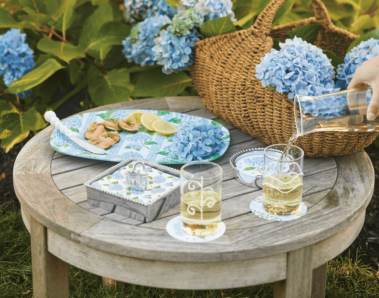 Hydrangea Coaster Refill, 40 Count