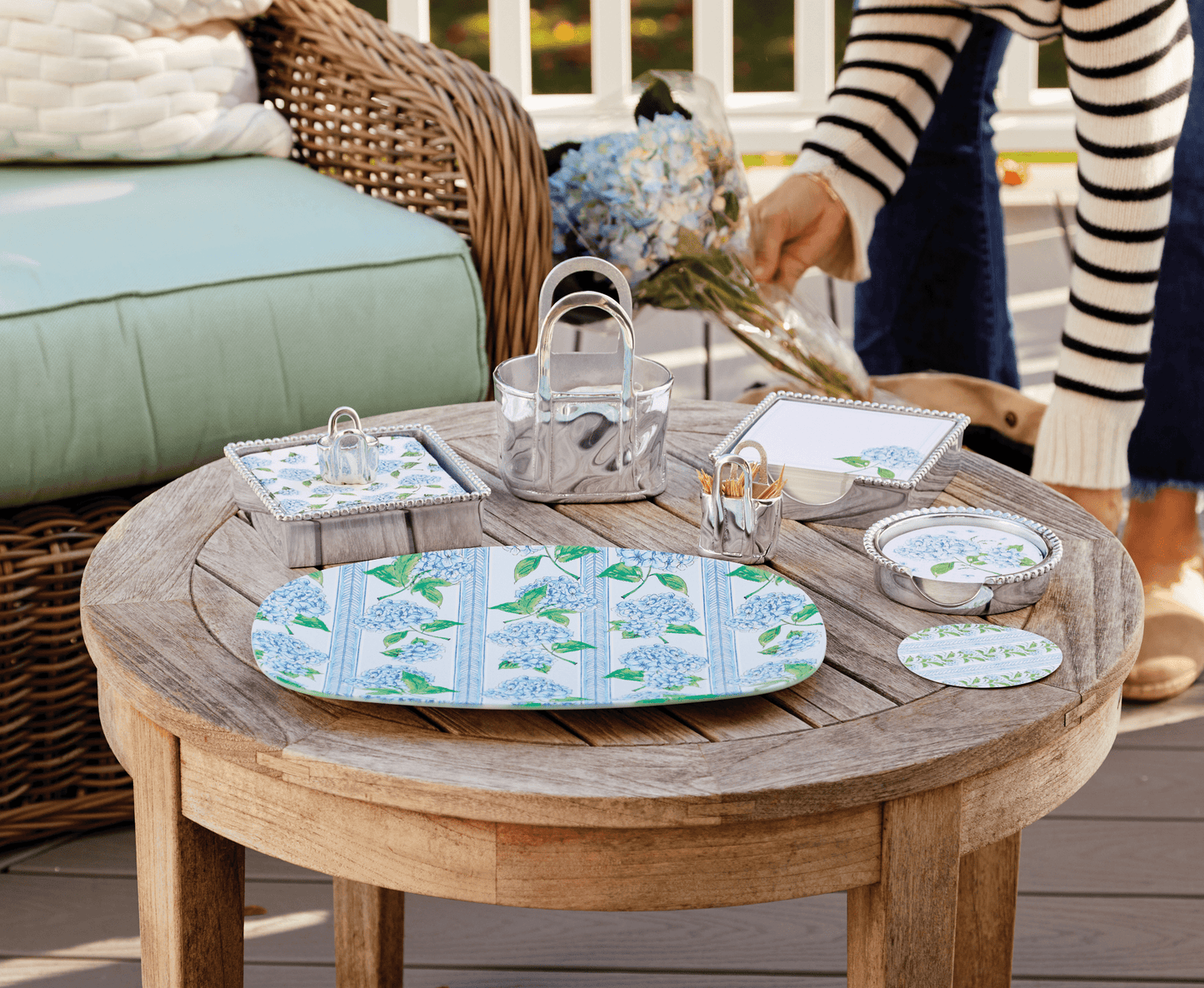 Hydrangea Platter